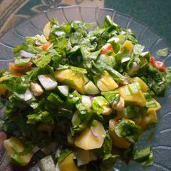 A picture of Vegetable salad with potatoes.