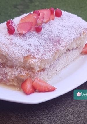 صورة لوصفة كيكة الرافايلو بجوز الهند 🥥