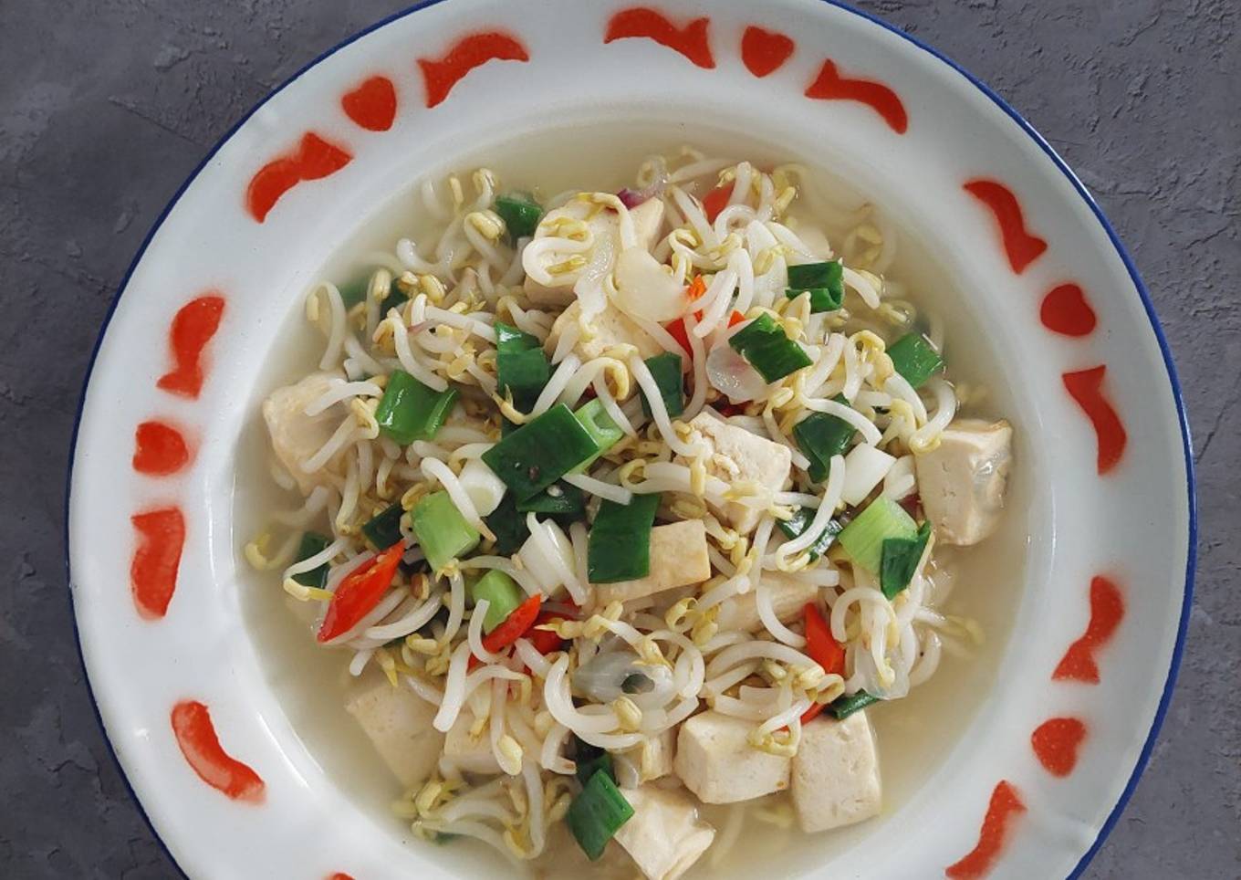Sayur Tauge Tahu Putih