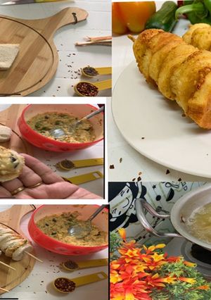A picture of Chicken bread snack.