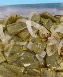 Nopales con cebolla
