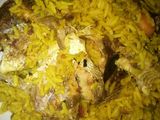 Fried rice with fish