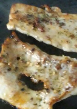 Una foto de Corvina a la plancha