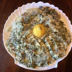 A picture of California Farm Lemon Garlic Kale Mash.