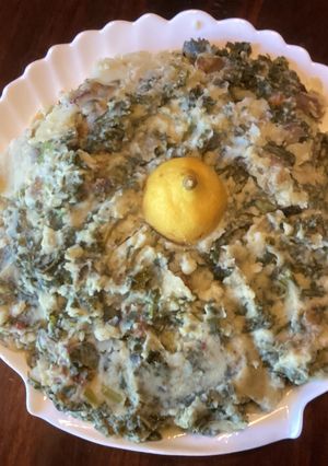 A picture of California Farm Lemon Garlic Kale Mash.