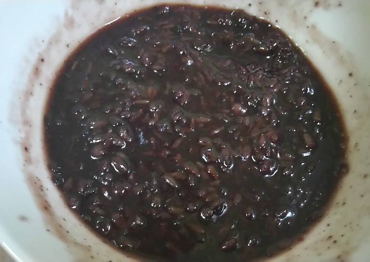 Bubur ketan hitam metode 5-30