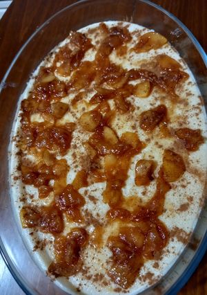 A picture of Muhallabia with Caramelized Apples – Highly Recommended!.