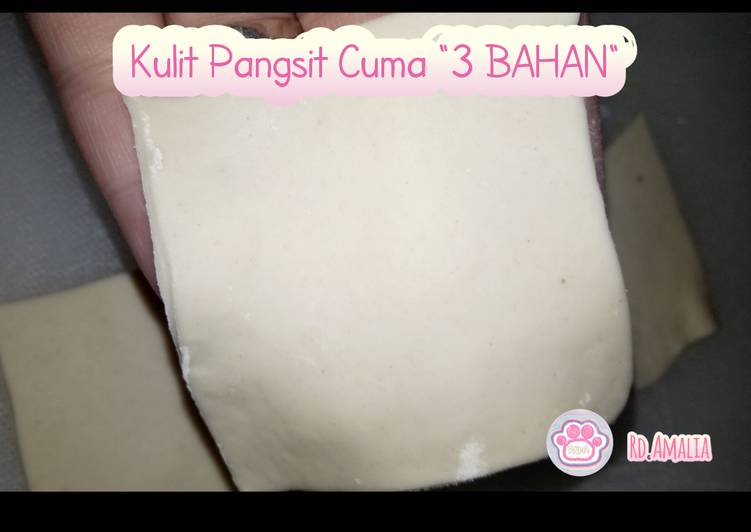 21. Kulit Gyoza/Pangsit/Dimsum Cuma 3 Bahan. Takaran sendok