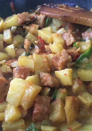 Foto resep Sambal kentang tempe balado