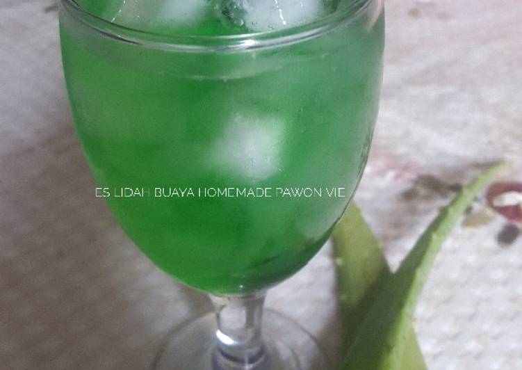 Resep Es Lidah Buaya Homemade #BikinRamadanBerkesan @day8 yang Lezat