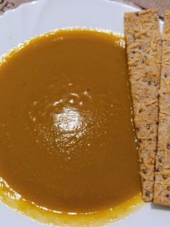 Édesburgonya krémleves Vegital készülékkel recept fotója