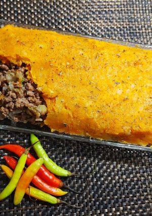 Una foto de Pastel de Zapallo y Carne picada