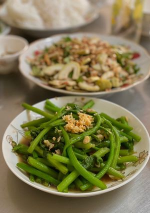 Hình của món Đọt Bí Xào Tỏi.