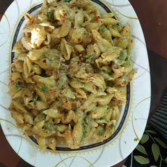 White sauce pasta A picture of White sauce pasta.