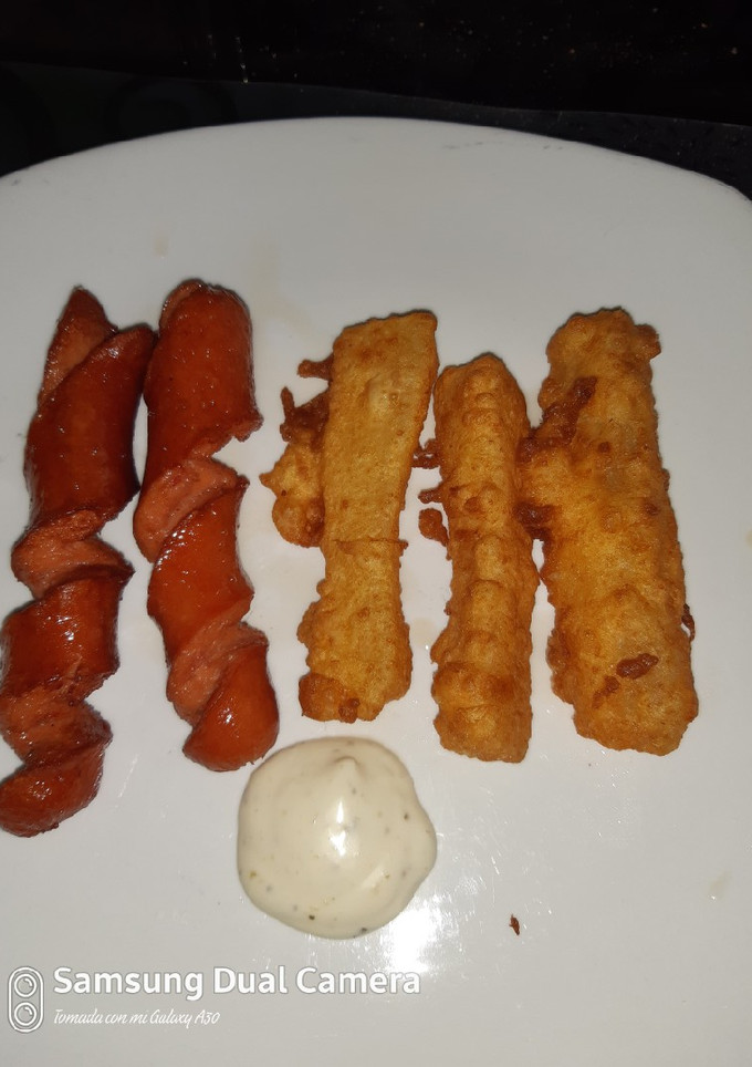 Una foto de Yucas rebozadas
