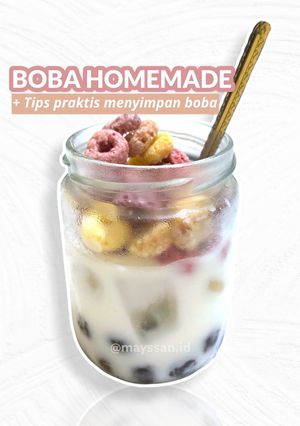 Foto resep Boba Homemade + Tips Menyimpan Boba (Frozen Boba)