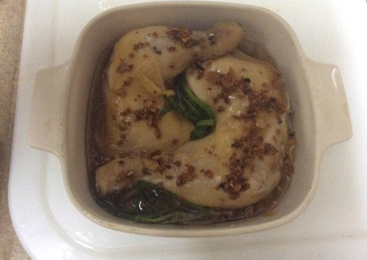 Recipe of Homemade Sesame oil spring onion chicken
