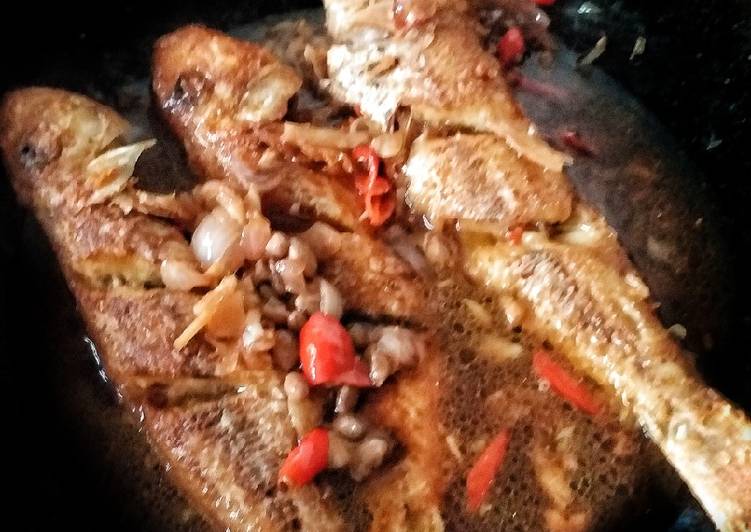 Langkah Langkah Buat 🐟Ikan Kerisi masak Taucu yang Mudah