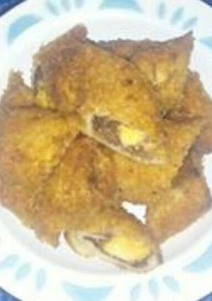 Foto resep Pisang coklat roti tawar