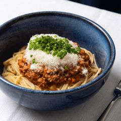 A picture of Spaghetti à la Bolognese.