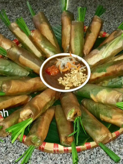 Hình của món Gỏi Cuốn Chay Bánh Tráng Lứt.
