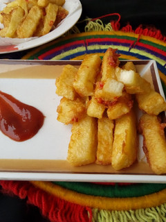 A picture of Yam fries.