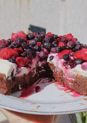 Una foto de Marquise de chocolate