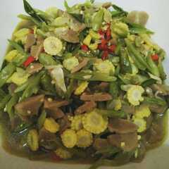 รูปของ Tumis jagung muda buncis bakso