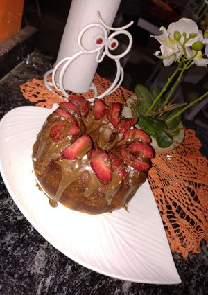 Una foto de Budín yoghurt Frutilla 🍓