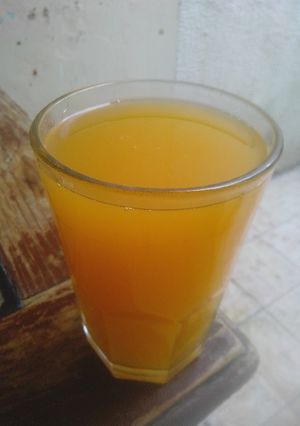 Una foto de Agua fresca de mango