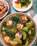 Bầu um trứng gà lộn