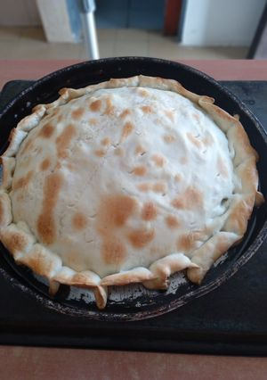Una foto de Tarta de verdura jamón y queso