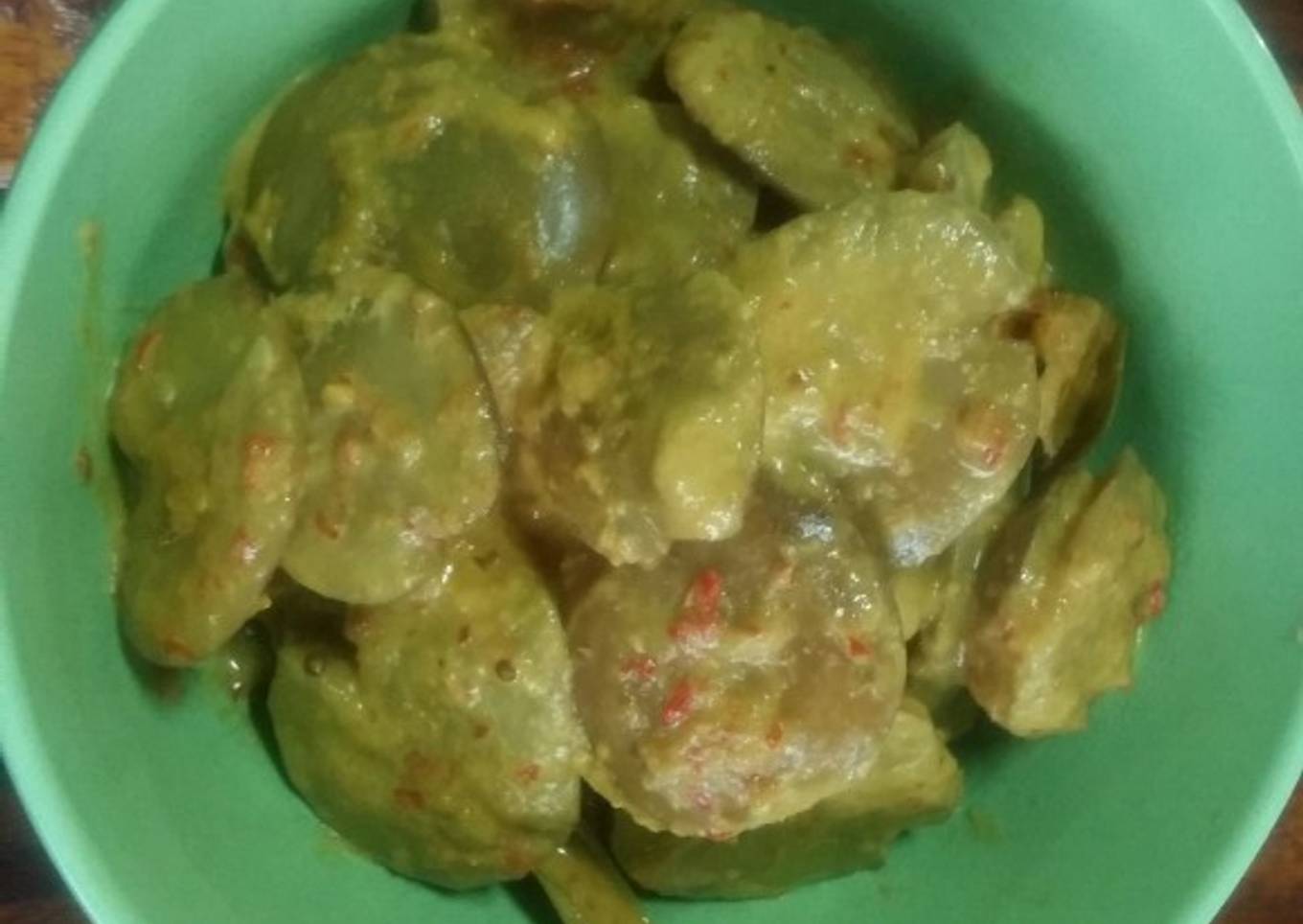 Rendang jengkol sederhana