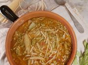 A picture of anchovy broth