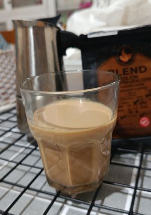 Foto resep Kopi Kental Manis using Mokapot