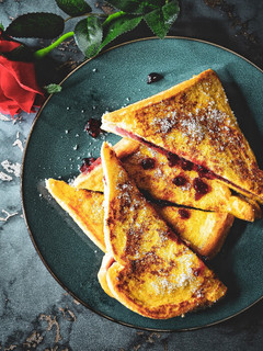A picture of Jam Doughnut French Toast Sandwiches.