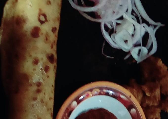 Recipe of Delicious Tawa Boti Roll Paratha