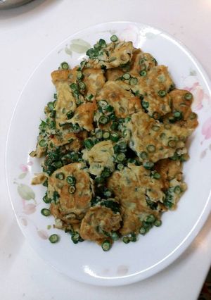 Foto resep Goreng telur kacang panjang