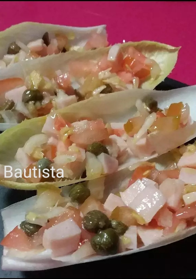 Una foto de Endivias rellenas