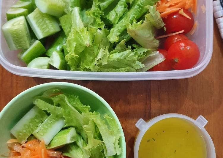 Cara Membuat Salad Sayur Seger Bikin Ngiler