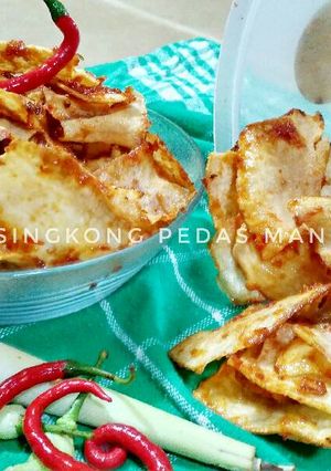 Foto resep Kripik singkong pedas manis