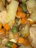 Picadillo de pollo y verduras