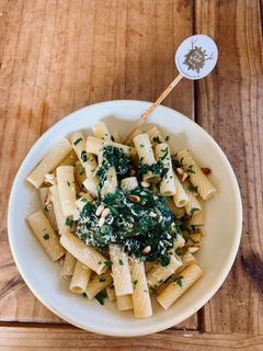 Pasta mit Sahne-Spinat Rezepthauptbild