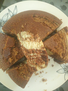 A picture of Moist EGGLESS Choco n coffee CAKE.