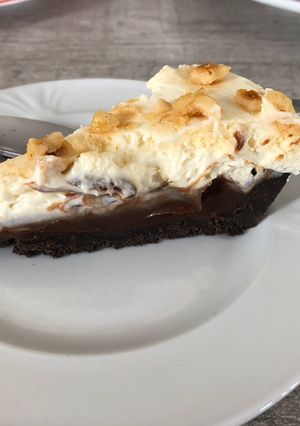Φωτογραφία της συνταγής Cheesecake με γκανάζ σοκολάτας και μερέντα