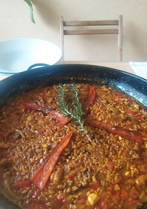 Una foto de Arròs amb polp🐙
