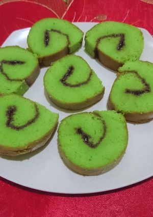 Foto resep Bolu Gulung Pandan Selai Srikaya no sp, bp &ctt