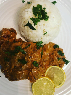 Una foto de Salmón Tikka Masala