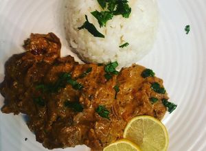 Una foto de Salmón Tikka Masala