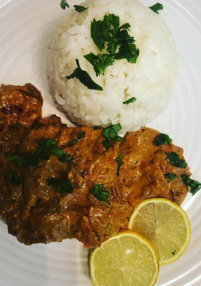Una foto de Salmón Tikka Masala